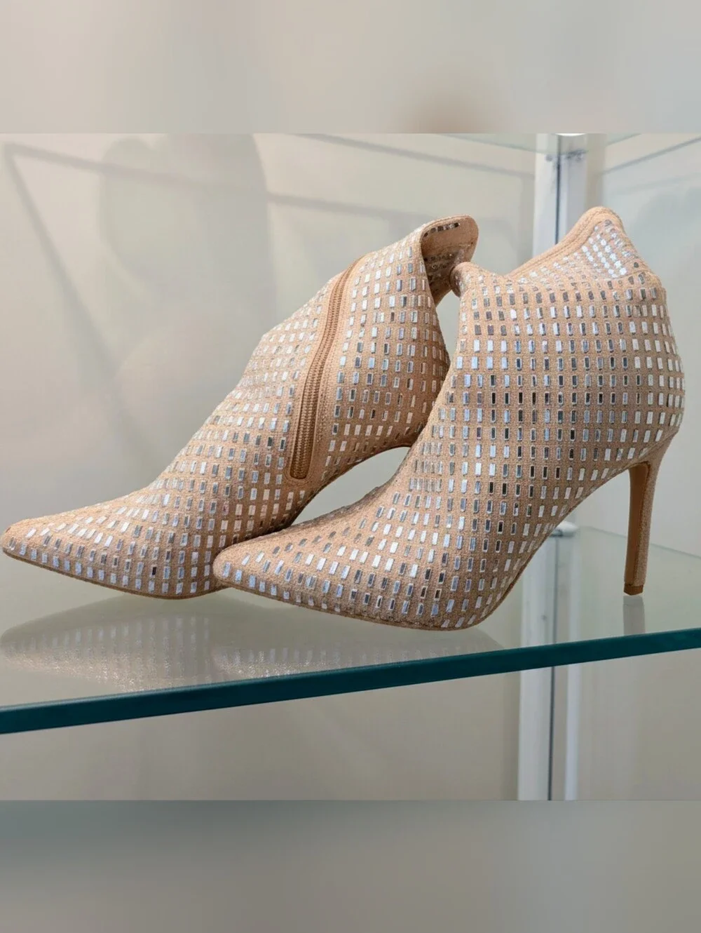 Charles by Charles David Afterhours Rhinestone Mesh Booties